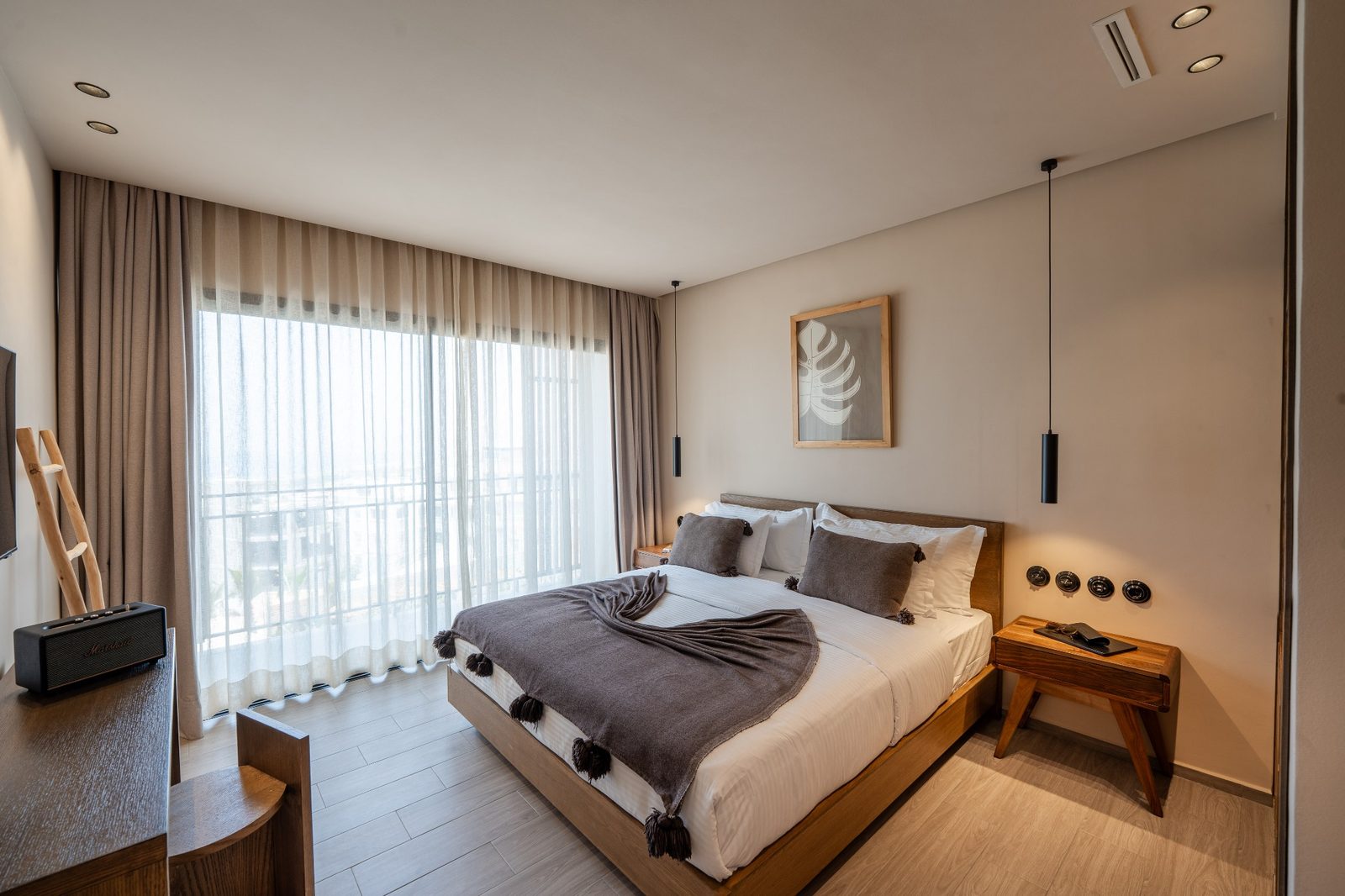 A double room with a balcony