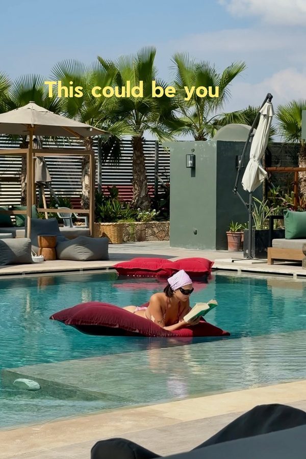 A lounger on the pool at Nobi