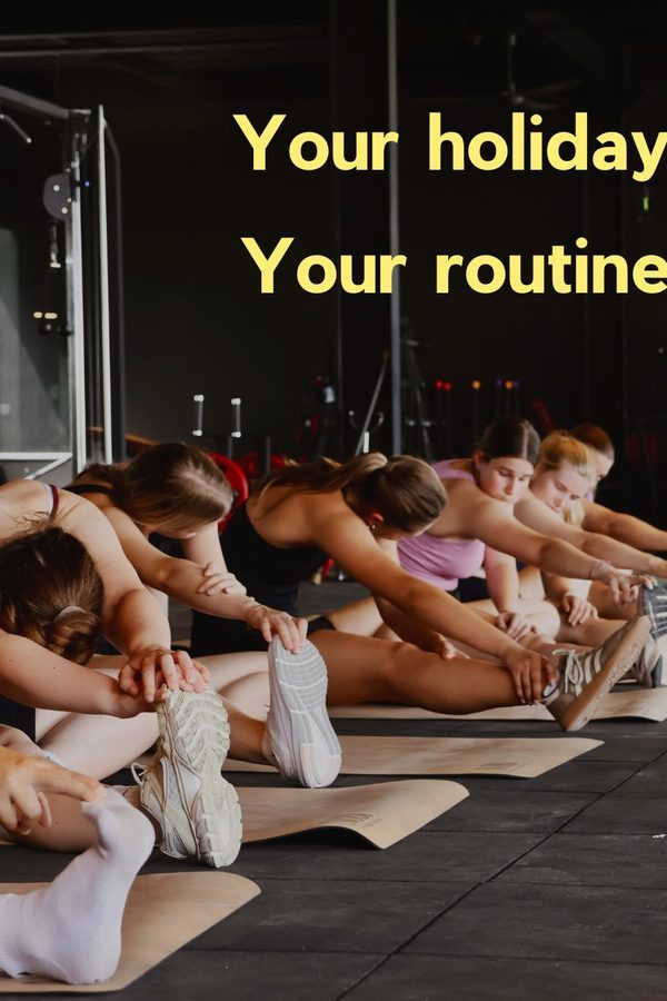 A morning stretch class at Nobi