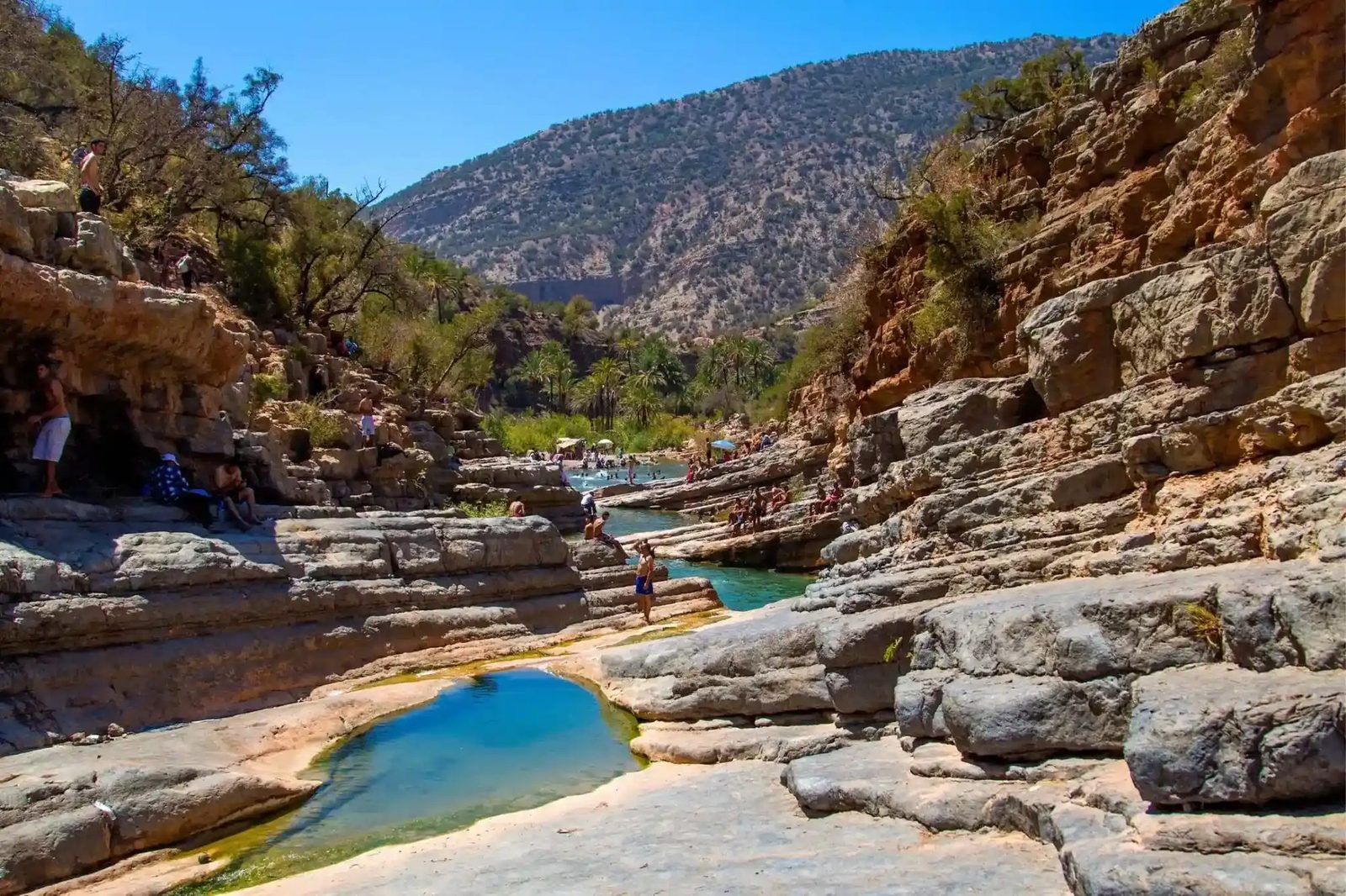 The pools of Paradise Valley