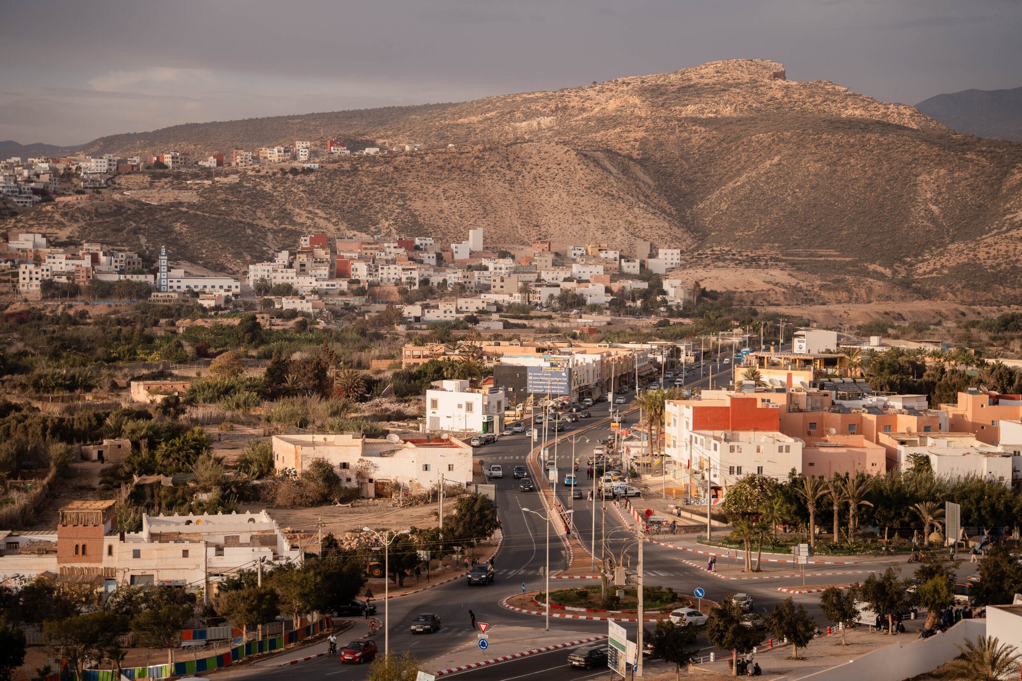 The foothills of the Atlas Mountains above Tamraght
