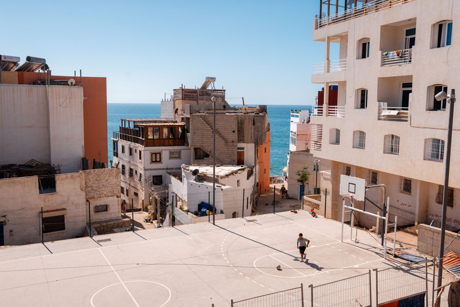The court above the sea in Taghazout